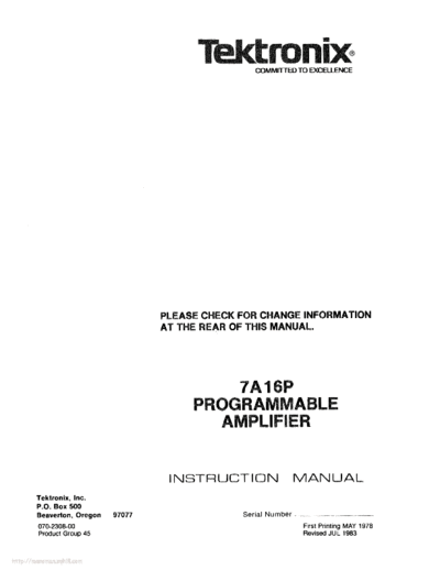 Tektronix 7a16p  Tektronix 7a16p.pdf