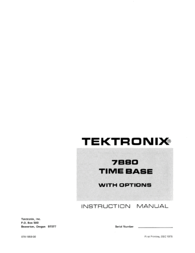 Tektronix 7B80 Time Base (w. options) (Oscilloscope Plugin) (1975) WW  Tektronix 7B80 Time Base (w. options) (Oscilloscope Plugin) (1975) WW.pdf