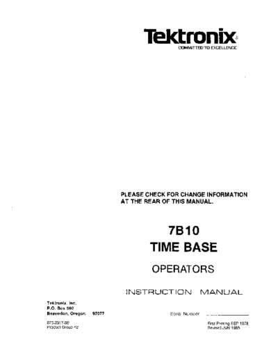 Tektronix 7B10 Op  Tektronix 7B10_Op.pdf