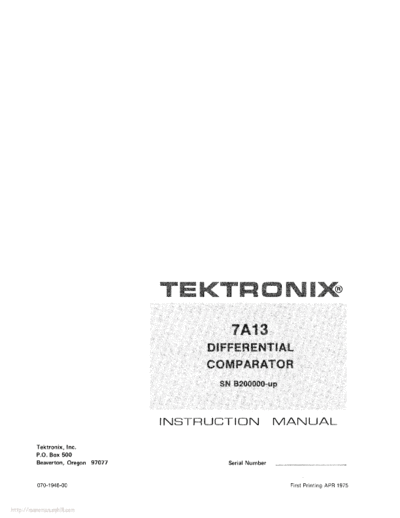 Tektronix 7a13  Tektronix 7a13.pdf