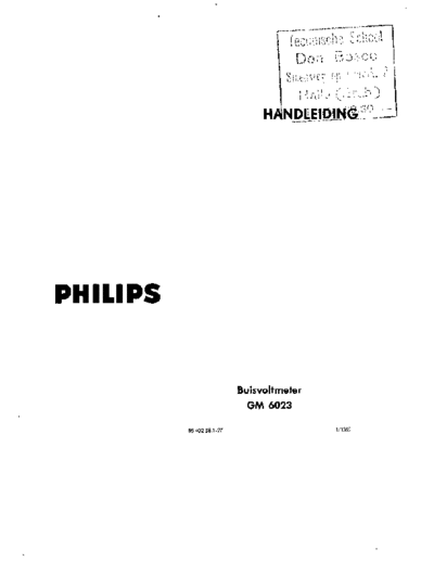 Philips gm6023  Philips gm6023.pdf