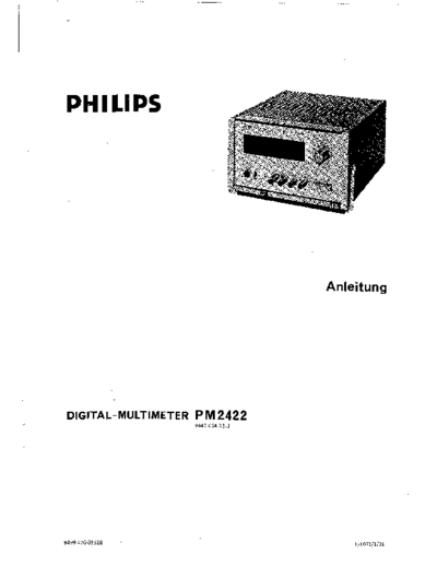 Philips pm2422  Philips pm2422.pdf