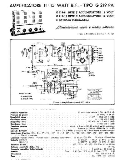 GELOSO G219 PA Amplifier  GELOSO Geloso G219 PA Amplifier.pdf