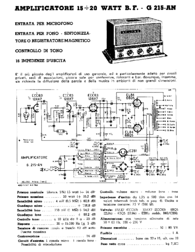 GELOSO G215AN Amplifier specs  GELOSO Geloso G215AN Amplifier specs.pdf