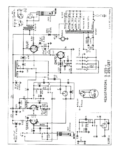 GELOSO G255 G287 Tape recorder  GELOSO Geloso G255 G287 Tape recorder.pdf