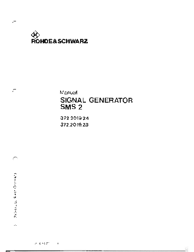 Rohde & Schwarz Rhode Schwarz SMS 2 Service  Eng  Rohde & Schwarz Rhode_Schwarz_SMS_2_Service _Eng.pdf