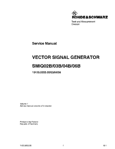 Rohde & Schwarz R&S SMIQ02B 252C03B 252C 04B 252C 06B Service Manual-Vol 1  Rohde & Schwarz R&S SMIQ02B_252C03B_252C 04B_252C 06B Service Manual-Vol 1.pdf