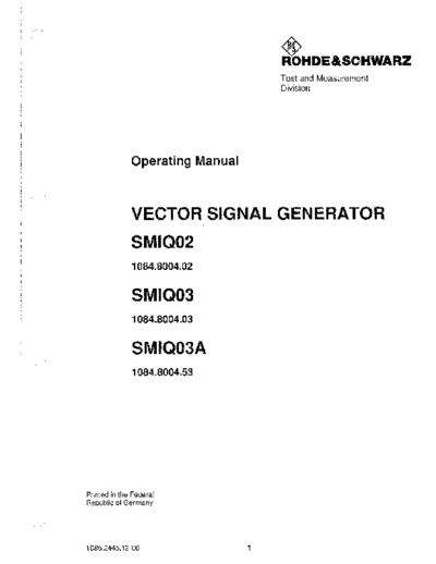 Rohde & Schwarz R&S SMIQ02 252C 03 252C 03A Operating  Rohde & Schwarz R&S SMIQ02_252C 03_252C 03A Operating.pdf