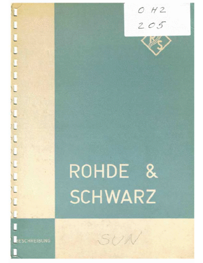 Rohde & Schwarz RSSUN  Rohde & Schwarz RSSUN.pdf