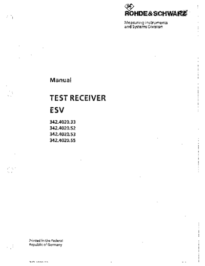 Rohde & Schwarz R&S ESV 342.4020.33 252C .52 252C .53 252C 55 Operation  Rohde & Schwarz R&S ESV 342.4020.33_252C .52_252C .53_252C 55 Operation.pdf