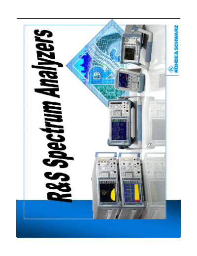 Rohde & Schwarz Rohde&Schwarz Spectrum Analyser Catalog (2005)  Rohde & Schwarz Rohde&Schwarz Spectrum Analyser Catalog (2005).pdf