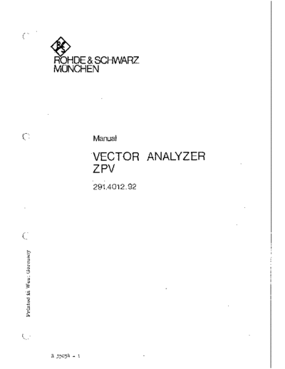 Rohde & Schwarz Rohde Schwarz Vector Network Analyzer ZPV-Part1-operation-manual  Rohde & Schwarz Rohde_Schwarz_Vector_Network_Analyzer_ZPV-Part1-operation-manual.pdf