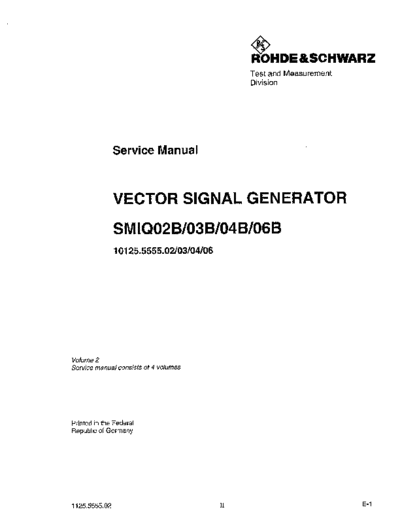 Rohde & Schwarz R&S SMIQ02B 252C03B 252C 04B 252C 06B Service Manual-Vol 2  Rohde & Schwarz R&S SMIQ02B_252C03B_252C 04B_252C 06B Service Manual-Vol 2.pdf