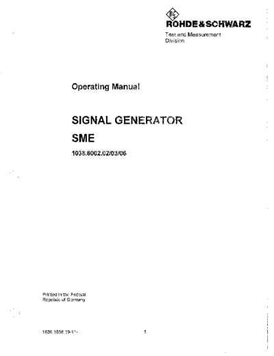 Rohde & Schwarz R&S SME02 252C 03 252C 06 Operating  Rohde & Schwarz R&S SME02_252C 03_252C 06 Operating.pdf