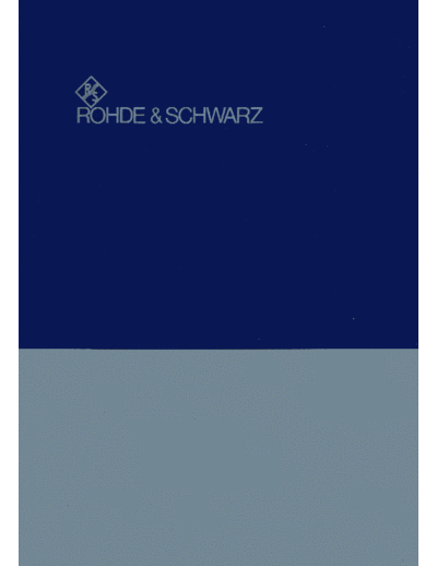 Rohde & Schwarz swob II manual  Rohde & Schwarz swob II manual.pdf