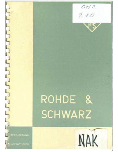 Rohde & Schwarz RSNAK  Rohde & Schwarz RSNAK.pdf
