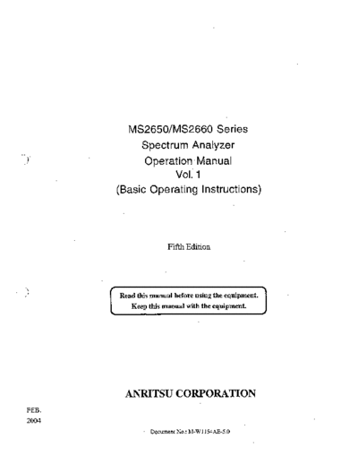 Anritsu MS2650 252C 51A 252C53A MS2660 252C 61A 252C 63A Series Basic Operating Instruction  Anritsu ANRITSU MS2650_252C 51A_252C53A MS2660_252C 61A_252C 63A Series Basic Operating Instruction.pdf