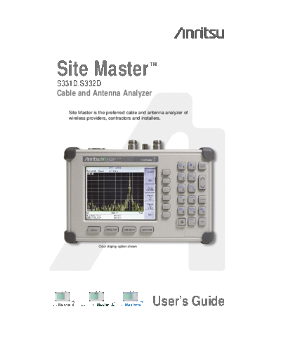 Anritsu ANRITSU S331D S332D  Anritsu ANRITSU S331D S332D.pdf