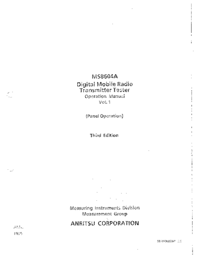 Anritsu ANRITSU MS8604A  Vol.1 Operation  Anritsu ANRITSU MS8604A  Vol.1 Operation.pdf