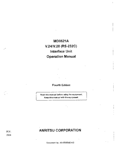 Anritsu MD0621A Operation  Anritsu ANRITSU MD0621A Operation.pdf