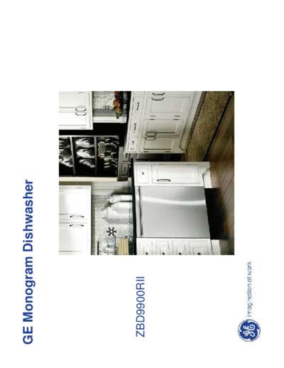 General Electric ZBD9900RII GE Monogram Dishwasher Service Manual  General Electric ZBD9900RII GE Monogram Dishwasher Service Manual.pdf