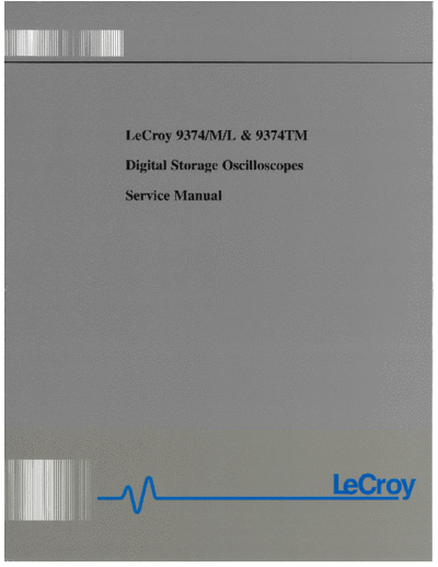 LeCroy LeCroy 9374M-L-TM Service Manual  LeCroy LeCroy_9374M-L-TM_Service_Manual.pdf