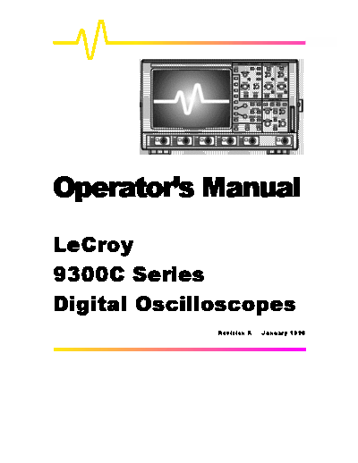 LeCroy LECROY 9300 OM REVA  LeCroy LECROY 9300_OM_REVA.pdf