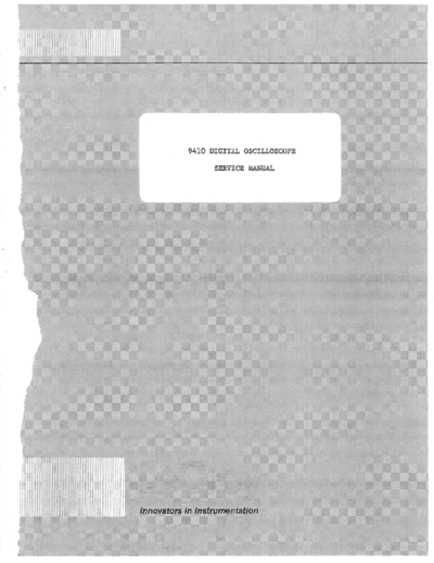 LeCroy 9410 Service Manual  LeCroy LeCroy_9410_Service_Manual.pdf