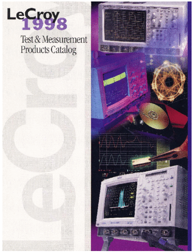 LeCroy Catalogue   1998 Test Measurement  LeCroy Catalogue Lecroy 1998 Test Measurement.pdf