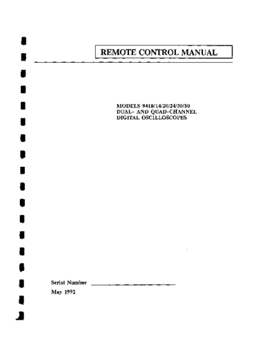 LeCroy LeCroy 94XX Remote Control Manual  LeCroy LeCroy_94XX_Remote_Control_Manual.pdf