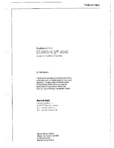 Wavetek WAV SI 4040 Operating  Wavetek WAV SI 4040 Operating.pdf