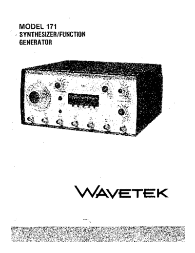 Wavetek WAV 171 Operation  Wavetek WAV 171 Operation.pdf