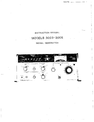 Wavetek WAV 3003-3006 Instruction  Wavetek WAV 3003-3006 Instruction.pdf