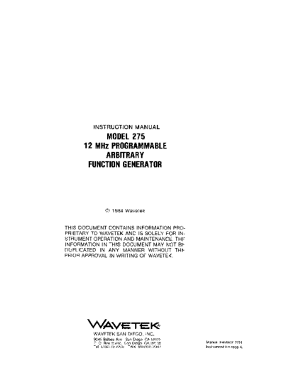 Wavetek 275  Wavetek 275.pdf