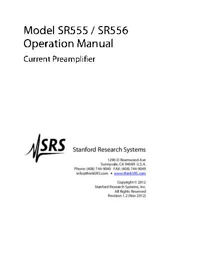 Stanford Research Systems www.thinksrs.com-SR555556m  Stanford Research Systems www.thinksrs.com-SR555556m.pdf