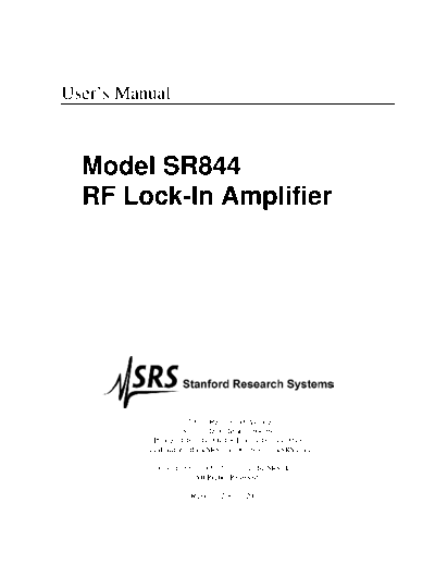 Stanford Research Systems www.thinksrs.com-SR844m  Stanford Research Systems www.thinksrs.com-SR844m.pdf