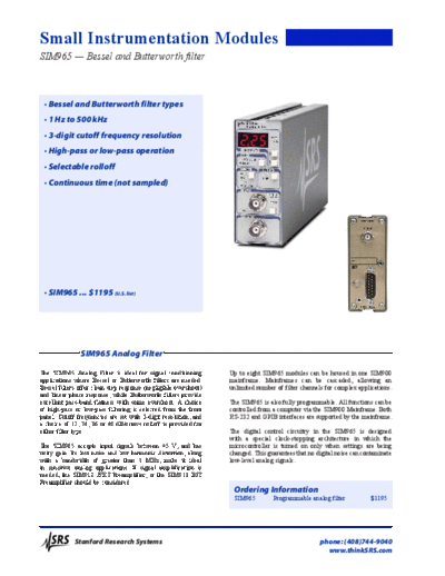 Stanford Research Systems www.thinksrs.com-SIM965c  Stanford Research Systems www.thinksrs.com-SIM965c.pdf