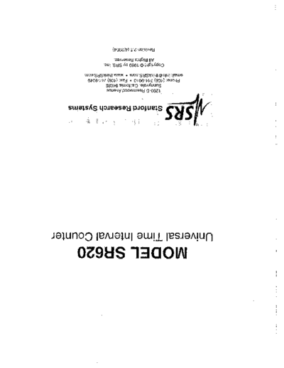 Stanford Research Systems STANFORD RESEARCH SYSTEMS SR620 User  Stanford Research Systems STANFORD RESEARCH SYSTEMS SR620 User.pdf