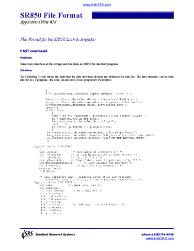 Stanford Research Systems www.thinksrs.com-SR850 file format  Stanford Research Systems www.thinksrs.com-SR850_file_format.pdf