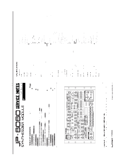 Roland Roland JP-8080 Service Notes  Roland Roland JP-8080 Service Notes.pdf