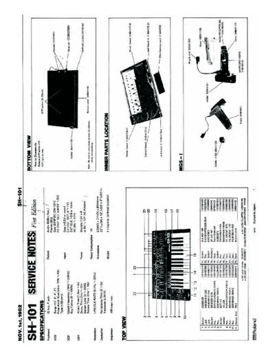 Roland Roland SH-101 Service Notes  Roland Roland SH-101 Service Notes.pdf