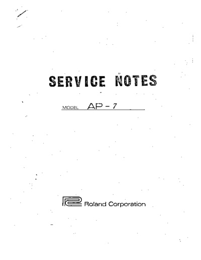 Roland Roland Jet Phaser AP-7 Service Manual  Roland Roland Jet Phaser AP-7 Service Manual.pdf