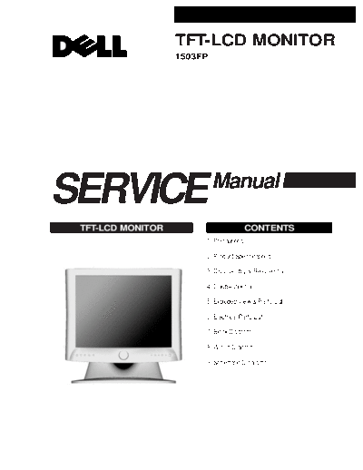 Dell Dell-LCD-Monitor-1503FP-Service-Manual  Dell Dell-LCD-Monitor-1503FP-Service-Manual.pdf