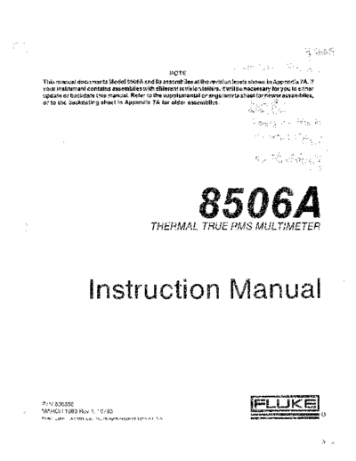 Fluke 8506A Instruction  Fluke FLUKE 8506A Instruction.pdf