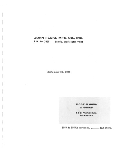Fluke 885A 885AB Instruction  Fluke FLUKE 885A 885AB Instruction.pdf