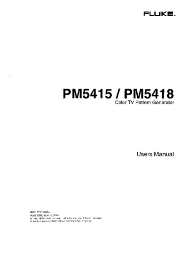 Fluke FLUKE PM5415 PM5418 User  Fluke FLUKE PM5415 PM5418 User.pdf