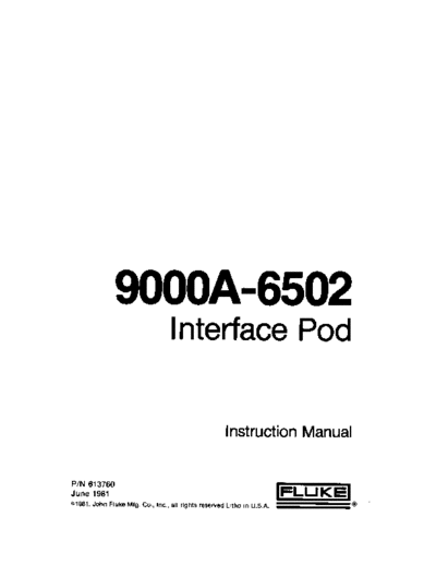 Fluke 6502Pod  Fluke 6502Pod.pdf