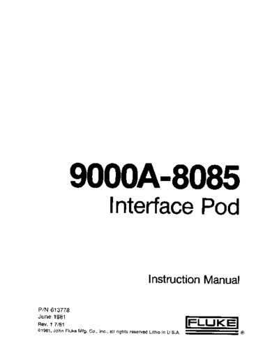 Fluke 8085Pod  Fluke 8085Pod.pdf