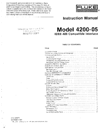 Fluke FLUKE 2400-05 Instruction  Fluke FLUKE 2400-05 Instruction.pdf