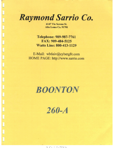 Boonton Boonton 260-A Q Meter  Boonton Boonton 260-A Q Meter.pdf